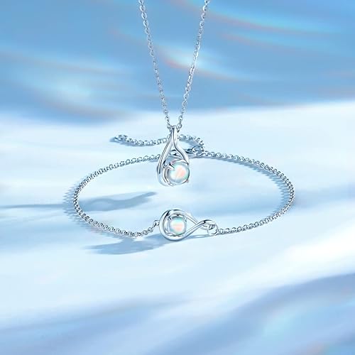 26 Women's Sterling Silver Infinity Birthstone Pendant Necklace – Exquisite Jewelry